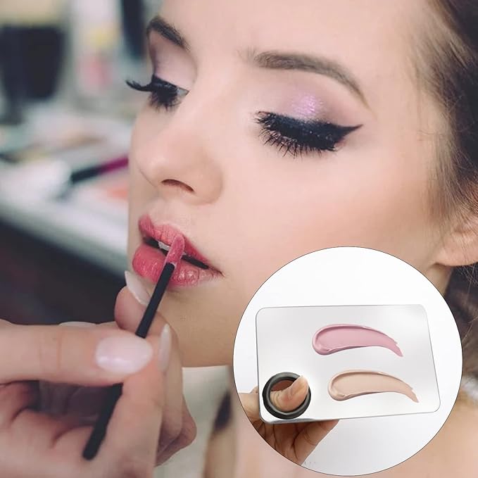 2 Pcs Acrylic Cosmetic Makeup Palette + 1