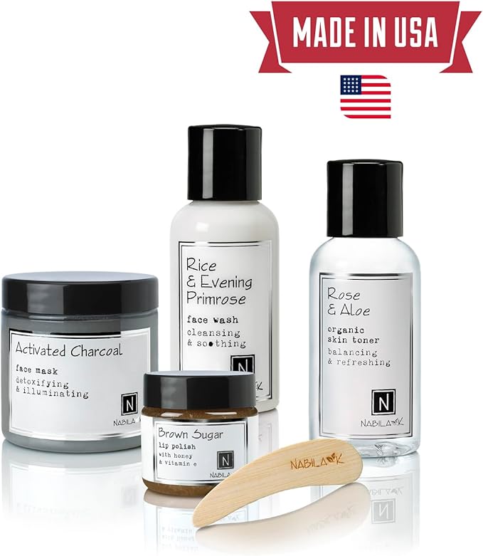 Organic Lavender Bath Salts by Nabila K - Dead Sea Salt & Epsom Salt Scrub & Soak - Exfoliates & Hydrates Skin, Botanical Essential Oils - Bubble Bath Accessories for All Skins Types, 2 oz