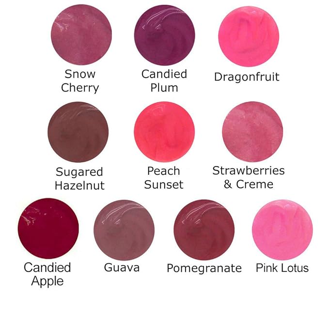 Lauren Brooke Cosmetiques Natural Color Fusion Lip Glaze, Lip Color (Candied Apple)