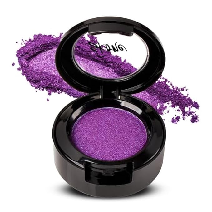 Skone Cosmetics Gems Eye Shadow, Highly Pigmented, Longwear Eye Makeup, Single Eyeshadow with Pro Shimmery Finish - Ultra-Blendable, Slightly Shimmer Shades - Purple Eyeshadow - Flowers