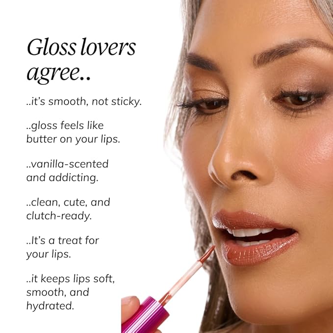 Mini Clutch Couture Lip Shine Gloss, Non-Sticky Lip Gloss, Vegan & Cruelty-free, High Shine Finish & Moisturizing - Talk Is Cheap