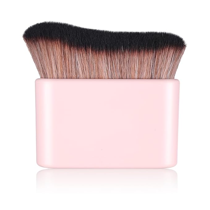 Self Tan Brush Soft Body Makeup Brush Portable Self Tanning Brush Self Tanner Face Brush For Body & Leg Makeup (Pink)