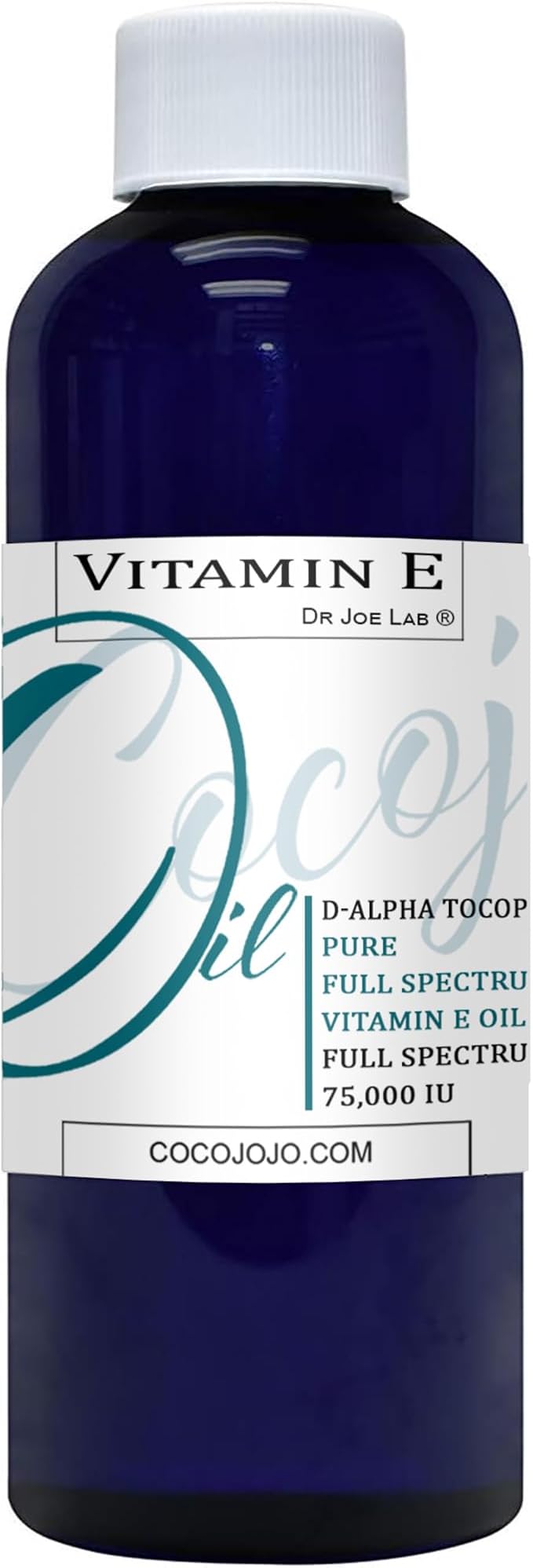 cocojojo Organic Liquid Vitamin E Oil for Skin, Hair, Face, Body Oil, 100% Pure Natural Cold Pressed Unrefined, Moisturizes & Nourishes, Non GMO - 2 Oz