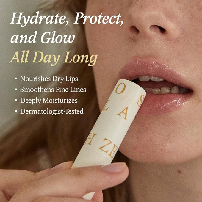 Zeroslash Vegan Lip Butter Stick with Shea Butter & Squalane 0.13oz – Hydrating Lip Balm for Dry, Chapped Lips | Plant-Based Lip Care with 6 Natural Oils | Overnight Lip Mask | Pack of 3