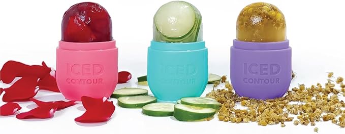 Ice Roller for Face, Ice Face Roller for Eyes, Neck and Cold Therapy for Injuries. Ice Mold for Face Massager, Skin Care. Remove Fine Lines, Shrink Pores, Reduce Acne (White)