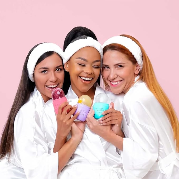 Ice Roller for Face, Ice Face Roller for Eyes, Neck and Cold Therapy for Injuries. Ice Mold for Face Massager, Skin Care. Remove Fine Lines, Shrink Pores, Reduce Acne (Purple)