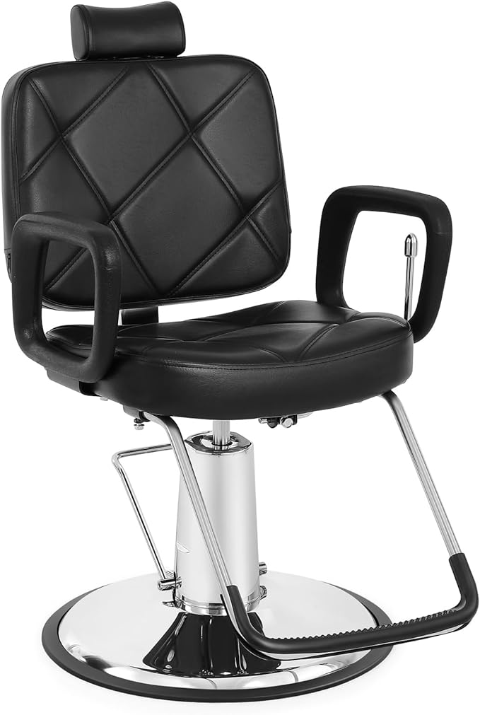Artist hand Hydraulic Recline Barber Chair Salon Chair for Hair Stylist Heavy Duty Tattoo Chair Shampoo Beauty Salon Equipment Left Handed
