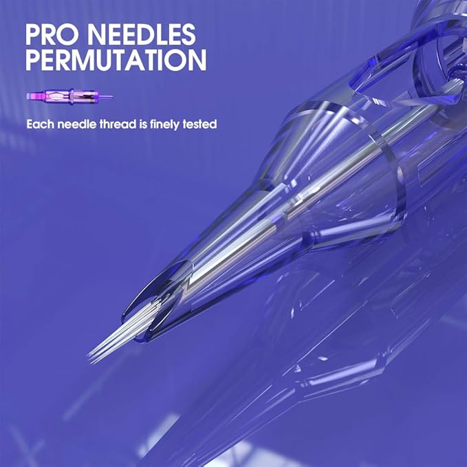 Mast Tour Tattoo Pen Kit, Rotary Tattoo Machine Gun Kit with Halo II Tattoo Power Supply & Pro Cartridges Needles Kit, Safe Certificated Tripe Black Tattoo Ink (Cord - Pink)