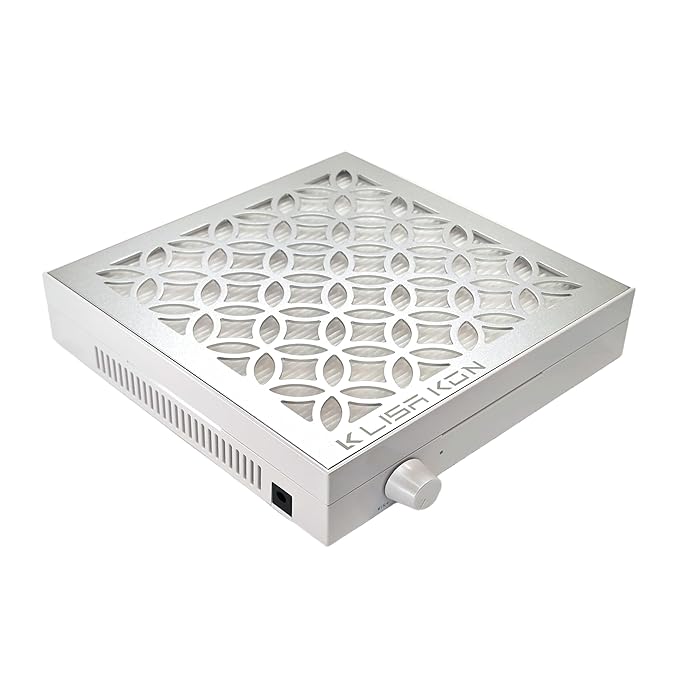 Nail Dust Collector with Reusable Filter, Professional Vacuum Fan Dust Extractor, Powerful & Quiet Nail Tech Dust Suction Machine for Acrylic Gel Nail Polishing, High-End Nail Salon