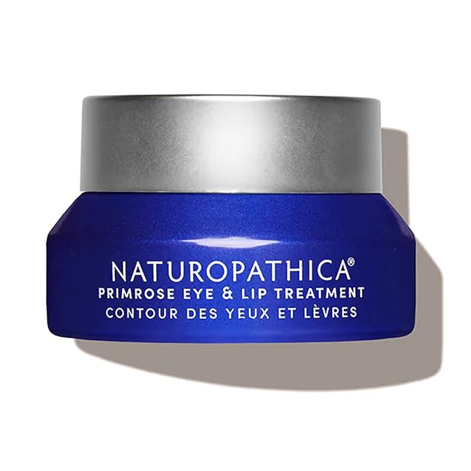 Naturopathica Primrose Eye & Lip Treatment, Wrinkle Remedy and Daily Lip & Eye Cream with Acai Fruit Oil for All Skin Types, 0.5 fl oz (15 ml)