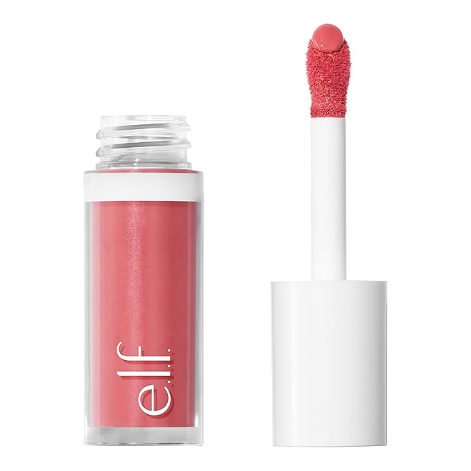 e.l.f. Camo Liquid Blush, Long-lasting Liquid Blush For High-pigment Color, Creates A Soft, Dewy Finish, Vegan & Cruelty-free, Cheeky Lychee