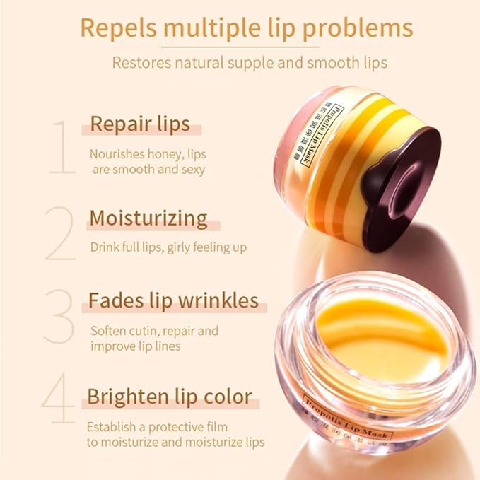 Bee Lip Balm Honey Pot, 2 Exfoliator