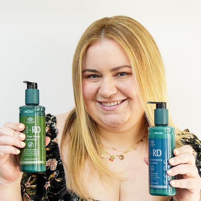 SH-RD Tea Tree Shampoo for Dry, Sensitive Scalp | 1% OTP Added Flake-Control | Deep Cleansing, Rebalancing, Dandruff Relief Shampoo - 16.9oz/500ml