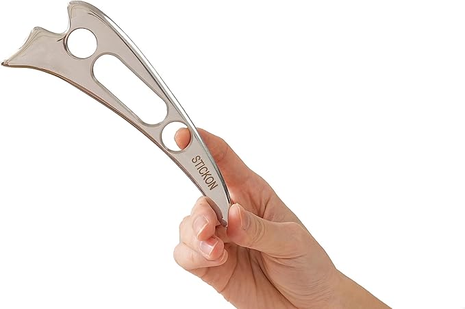 STICKON Gua Sha Massage Tool Stainless Steel GuaSha Scraping Massage Tools IASTM Tools Great Soft Tissue Mobilization Tool(STICKON-42)