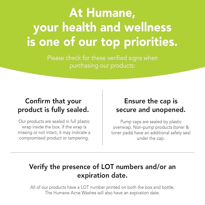 humane Benzoyl Peroxide Acne Body Wash - 10% Maximum-Strength Face, Skin, Butt, and Back Acne Treatment - 8 Fl Oz - Dermatologist-Tested Non-Foaming Acne Face Wash Cleanser - Vegan, Cruelty-Free