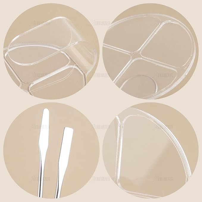 AUEAR, 2 Pack Hand Makeup Mixing Palette Handheld