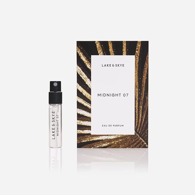 Lake & Skye Midnight 07 Eau de Parfum Spray - 0.06 fl oz (2 ml) Long Lasting Fragrance - Alluring, Mysterious, Fruity