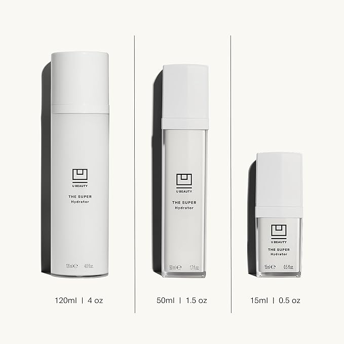U Beauty The SUPER Hydrator Hyaluronic Acid Moisturizing Cream - Mega-Dose Skin Hydrator with Peptides and Grapeseed Oil for Supple, Smooth, and Softer-Looking Skin For Up To 48 Hours - 4 fl oz