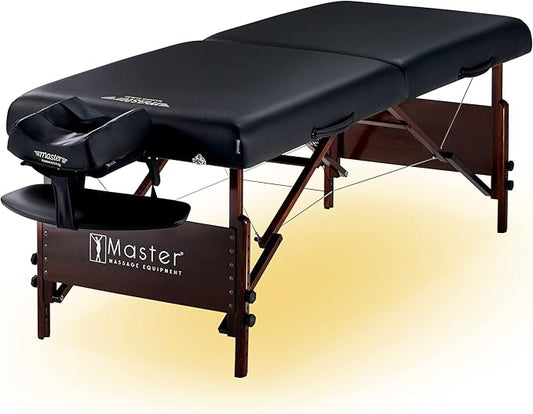 Master Massage 30" Del Ray Pro Portable Table Package (Cream, Standard with Ambient Lighting System)