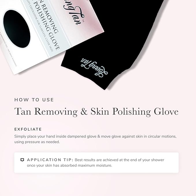 Loving Tan Reusable Self Tanner Removing & Skin Polishing Glove, Exfoliating With Light & Heavy Options, Washable & Durable Design, Suited for All Skin Types - 1 ct.