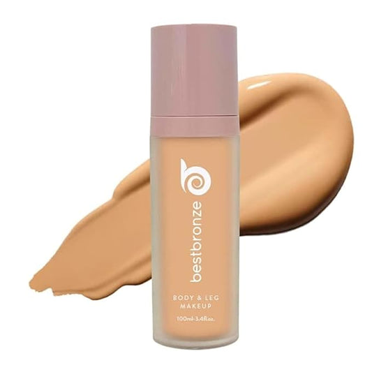Best Bronze Bombshell Body Makeup - Tattoo Cover Up Makeup & Body Foundation Waterproof - Tattoo Concealer Waterproof for Scars, Varicose Veins Cover Up & Leg Foundation (C8 Deep Golden Olive)