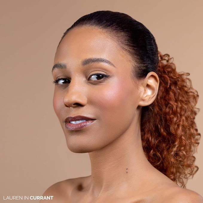 OFIR Elation Powder Blush for Cheeks | Buildable Pigment Adds Radiant Tone | Blurring Powder Softens Lines | Lightweight Texture for Lasting Glow | Currant - Bright Berry with Cool Undertones 0.13 Oz