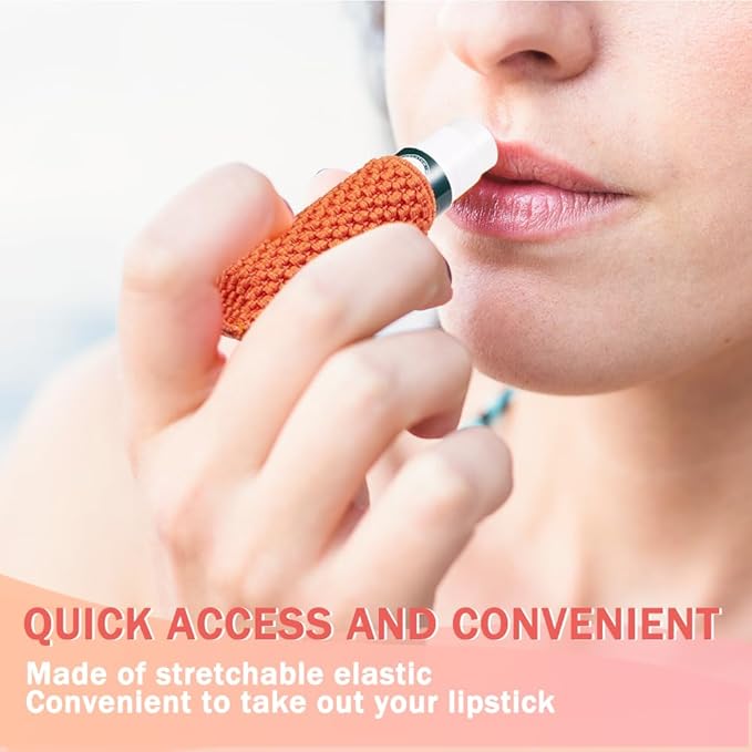 WKieason Lip Balm Sleeves Holder Keychain