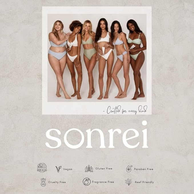 Sonrei Sea Clearly® Organic Mist Sunscreen | SPF 50, Broad Spectrum, Water-Resistant | Vegan, Non-Greasy | Ideal for Face & Body | 6 Fl Oz (Pack of 1)