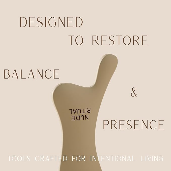 4-in-1 Gua Sha Facial Sculpting Tool – Face & Jawline Massager for Lymphatic Drainage, Circulation & Tension Relief – Premium Facial Massage Tool with Travel Pouch