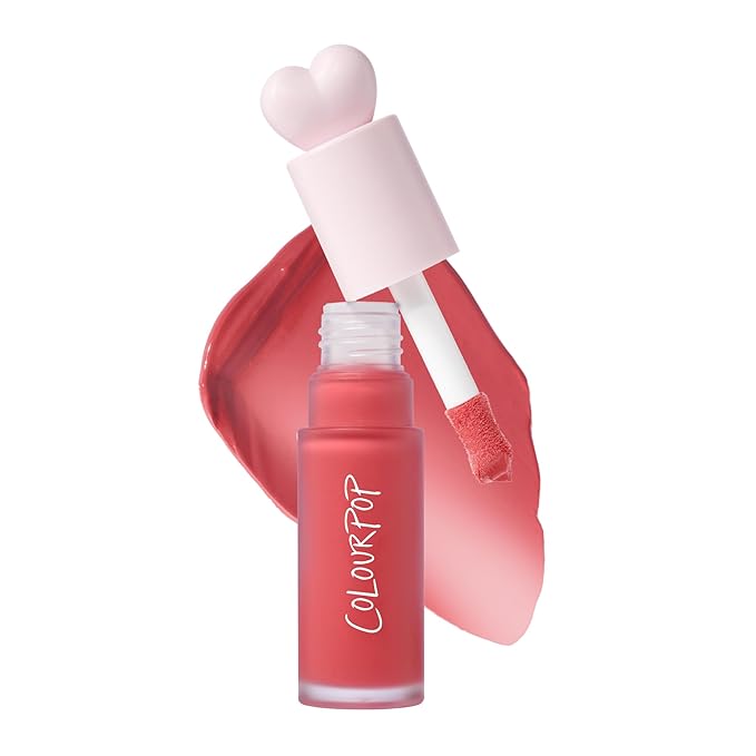 ColourPop Weightless Liquid Blush - Hydrating, Liquid Blush for Cheeks - Glowy Summer Makeup with Hyaluronic Acid for a Healthy Glow - Designed with a Doe Foot Applicator - She's Cute (0.30 oz)