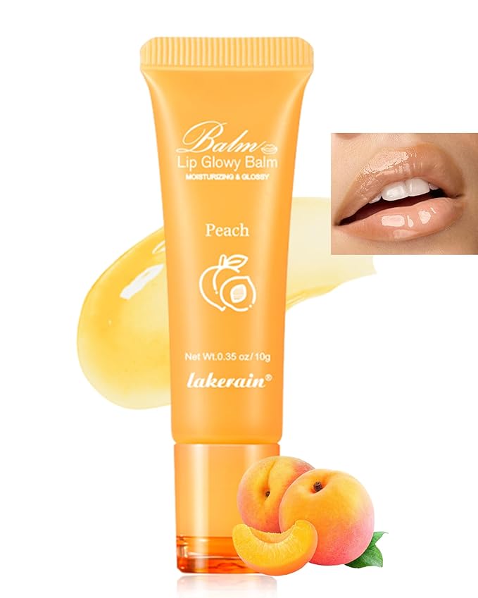 Hydrating Lip Glowy Balm, Ultra-Nourishing Lip Balm-01#Peach