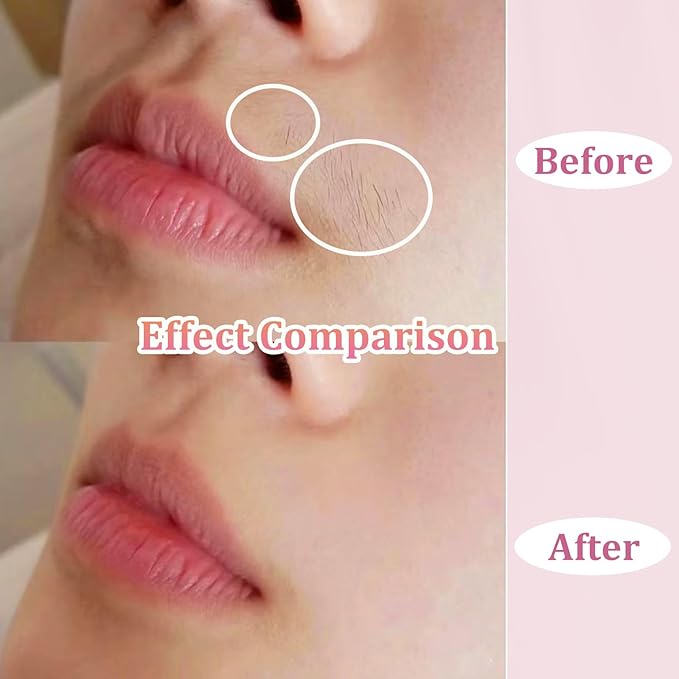 Facial Hair Removal for Women, Electric Painless Hair Remover for Face,Lip,Arm,Legs, Waterproof Shaver Razor Epilator for Women with Cordless USB Recgargeable (Pink)