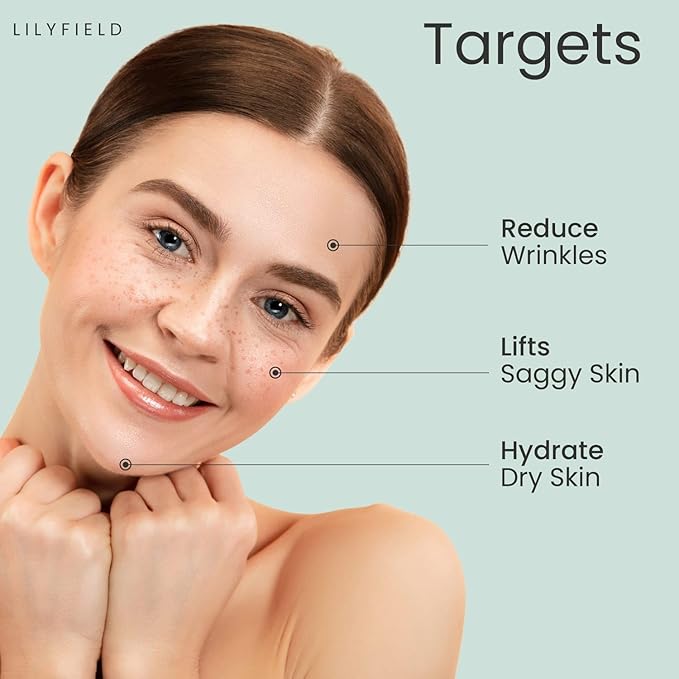 LILYFIELD Stem Cell Solution 50ml (5ml x 10 Ampoules) – Hydrating Hyaluronic Acid Serum with Stem Cells, Peptides & Vitamin C | Korean Skincare for Moisturized, Smoother-Looking Skin, All Skin Types