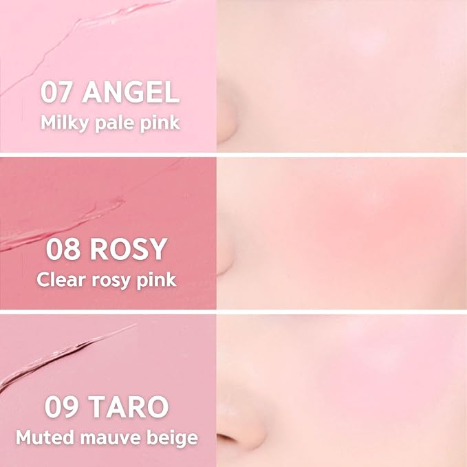 BBIA Ready To Wear Downy Cheek Cream Blush - Creamy Blendable & Buildable Blush Dewy Texture & Matte Finish High Pigment Longlasting Lightweight Natural Face Makeup (10 DOWNY CHOCO)