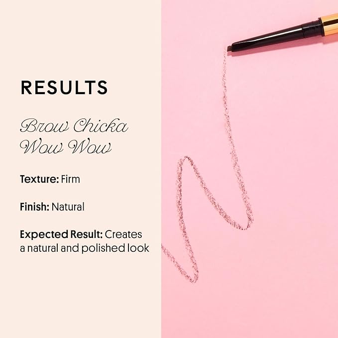 Winky Lux Uni-Brow Precision Eyebrow Pencil, Dual-Ended with Spoolie, Waterproof Longwear Brow Pencil with Micro Tip, Universal Shade for Natural Brows (Brown, Blonde, Taupe)