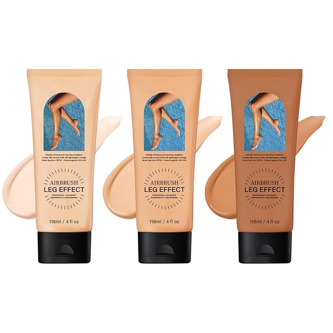 Leg Makeup Waterproof No Transfer,Flawless Looking Leg and Body Scar Cover up Makeup,Waterproof Long Last Easy Application for All Skin Tones.(2# Medium Golw)