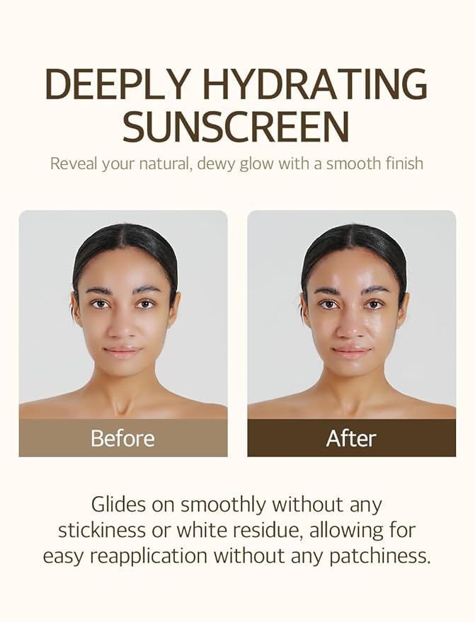 mixsoon Bean Sunscreen-Lightweight Airy Texture SPF 50 Face Sunscreen, No White Cast, Non-Sticky 50ml / 1.69 fl.oz. Korean Glass Skin Care