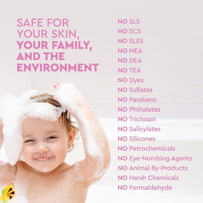 Puracy Bubble Bath for Children, Gently Scented with Real Lavender & Vanilla, 98.75% Natural Baby Bubble Bath, Plant-Based Moisturizers for All Skin Types, Tear-Free for Daily Use, 12 Fl Oz