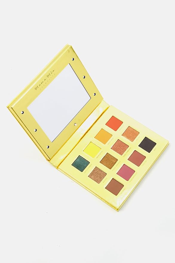 Mama Mia Pressed Pigment Eyeshadow Palette, 12 Color
