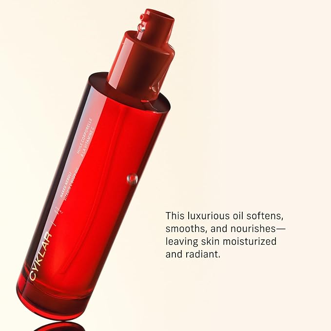 CYKLAR Vitamin C Body Oil for Women and Men. Moisturizing Naked Neroli Scented Body Serum for Glowing Skin. Nourishing, Hydrating After-Shower and Bath Skin Care Moisturizer, 4.2 Fl Oz