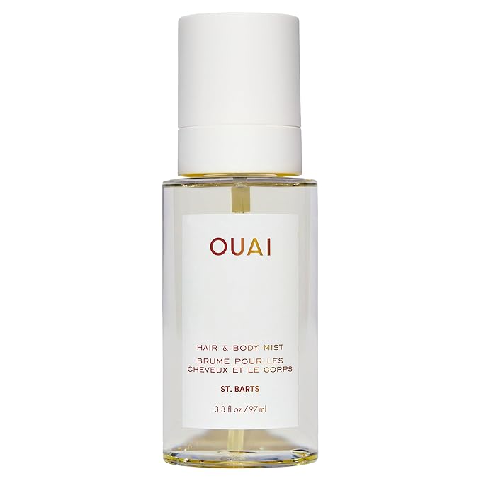OUAI St. Barts Hair and Body Mist - Tropical-Scented Hair Perfume and Body Spray - Notes of Dragonfruit, Orange Blossom, Tuberose & Musk (3.3 Fl Oz)