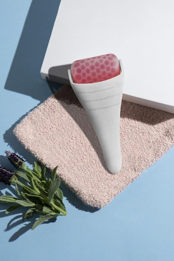 CRYO FACE Roller: Premium Ice Roller for Face Lift, Wrinkles, Double Chin Reducer, Self Care Gifts, Skin Care Tools, Radiant Glow (White)