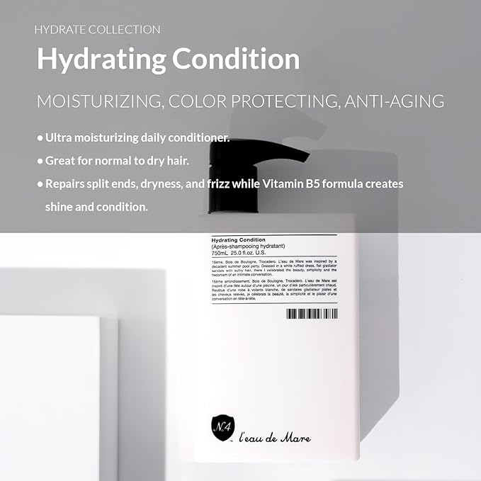 Number 4 Hydrating Condition. Deep Hydrating Conditioner. Lightweight, Dentangling, Color Protecting, 25 oz