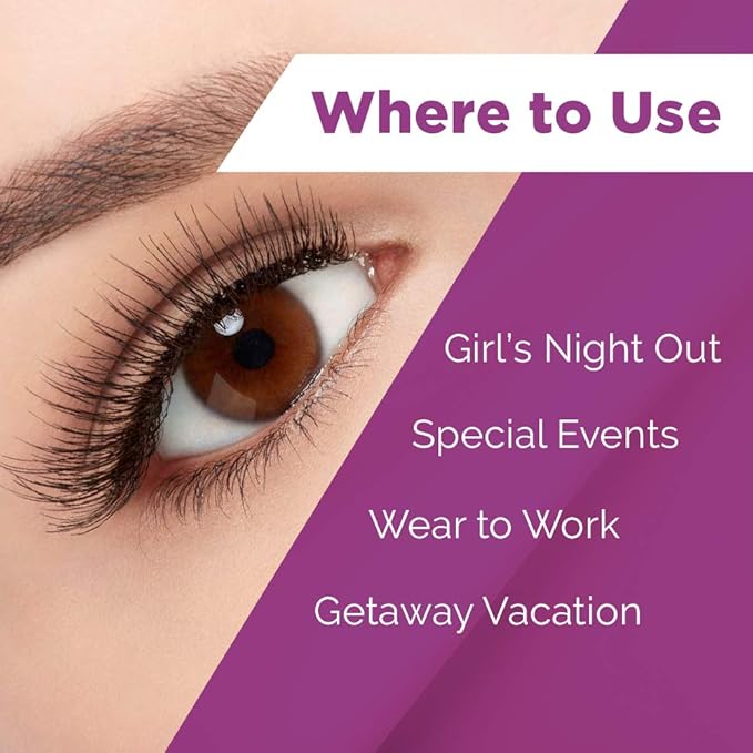 Ardell False Eyelashes Double Up 203 Black - Lightweight, Natural Look Strip Lashes for Glamorous Eye Makeup, 4 Pack