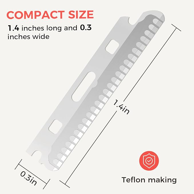 ZOMCHI Precision Eyebrow Razor Blades - Set of 10 Replacement Blades