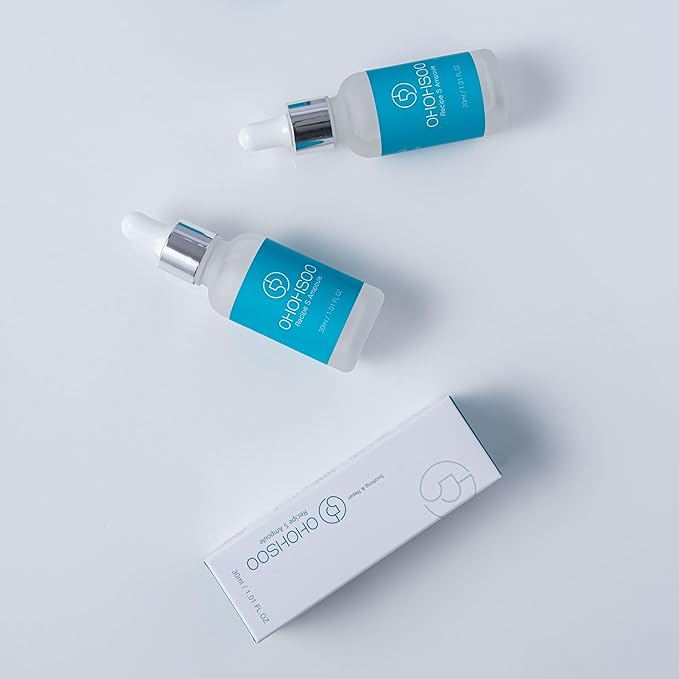 Recipe S Ampoule, Hyaluronic Acid, Brightening, Firming and Hydrating Wrinkle Care Korean Skincare 30ml / 1.01 fl.oz