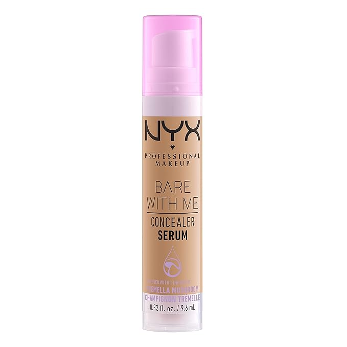 NYX PROFESSIONAL MAKEUP Bare With Me Concealer Serum, Concealer Makeup For Up To 24Hr Hydration - Medium