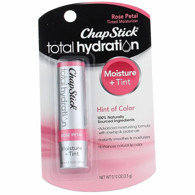 ChapStick Total Hydration Rose Petal 0.12 oz