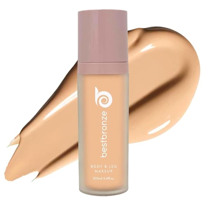 Best Bronze Bombshell Body Makeup - Tattoo Cover Up Makeup & Body Foundation Waterproof - Tattoo Concealer Waterproof for Scars, Varicose Veins Cover Up & Leg Foundation (C4 Peachy Golden Golden)