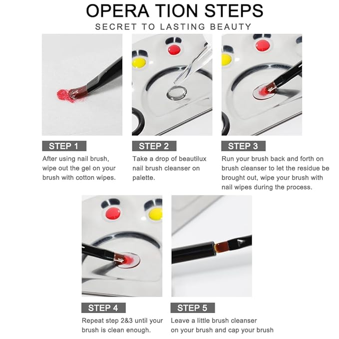 beautilux Nail Brush Cleaner Gel,